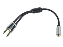 Load image into Gallery viewer, Monoprice Designed for Mobile 6inch 3.5mm Stereo Jack Splitter