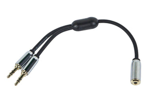 Monoprice Designed for Mobile 6inch 3.5mm Stereo Jack Splitter