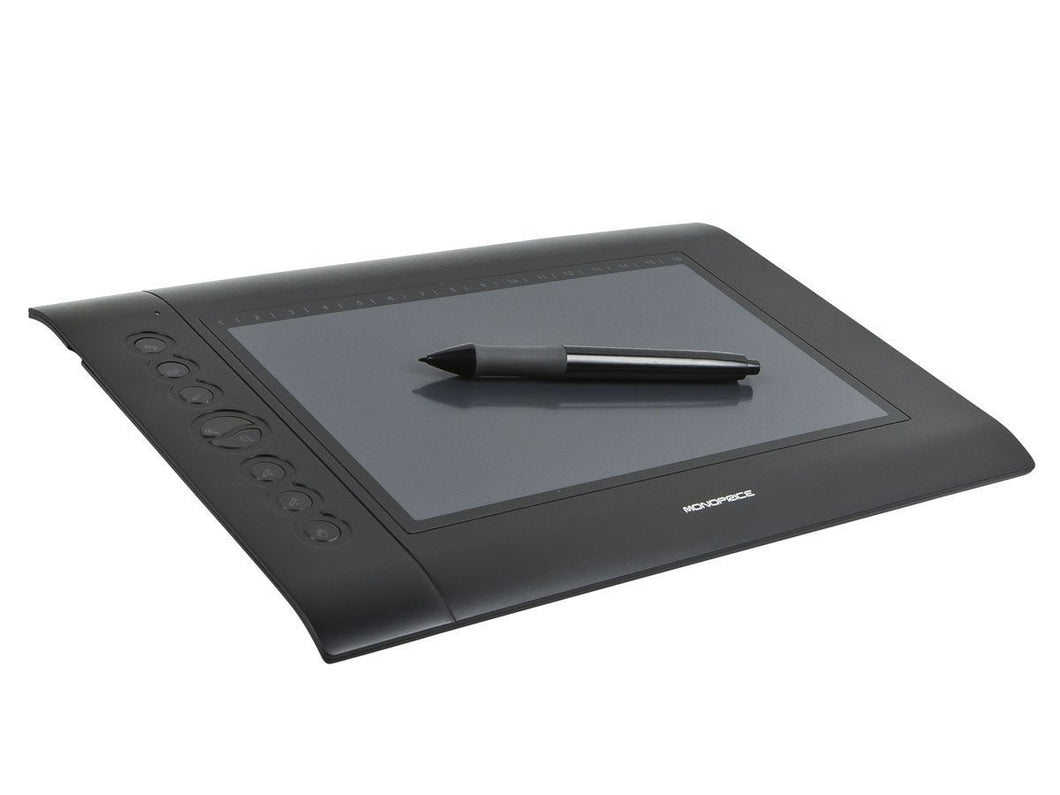 10 x 6.25-inch Graphic Drawing Tablet (4000 LPI, 200 RPS, 2048 Levels)