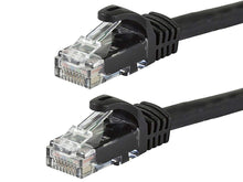 Load image into Gallery viewer, Monoprice Flexboot Cat5e Ethernet Patch Cable - Snagless RJ45  Stranded  350Mhz  UTP  Pure Bare Copper Wire  24AWG  2ft  Black