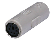 Load image into Gallery viewer, Monoprice PS2 coupler - Mini DIN6 F/F  Molded Gender Changers