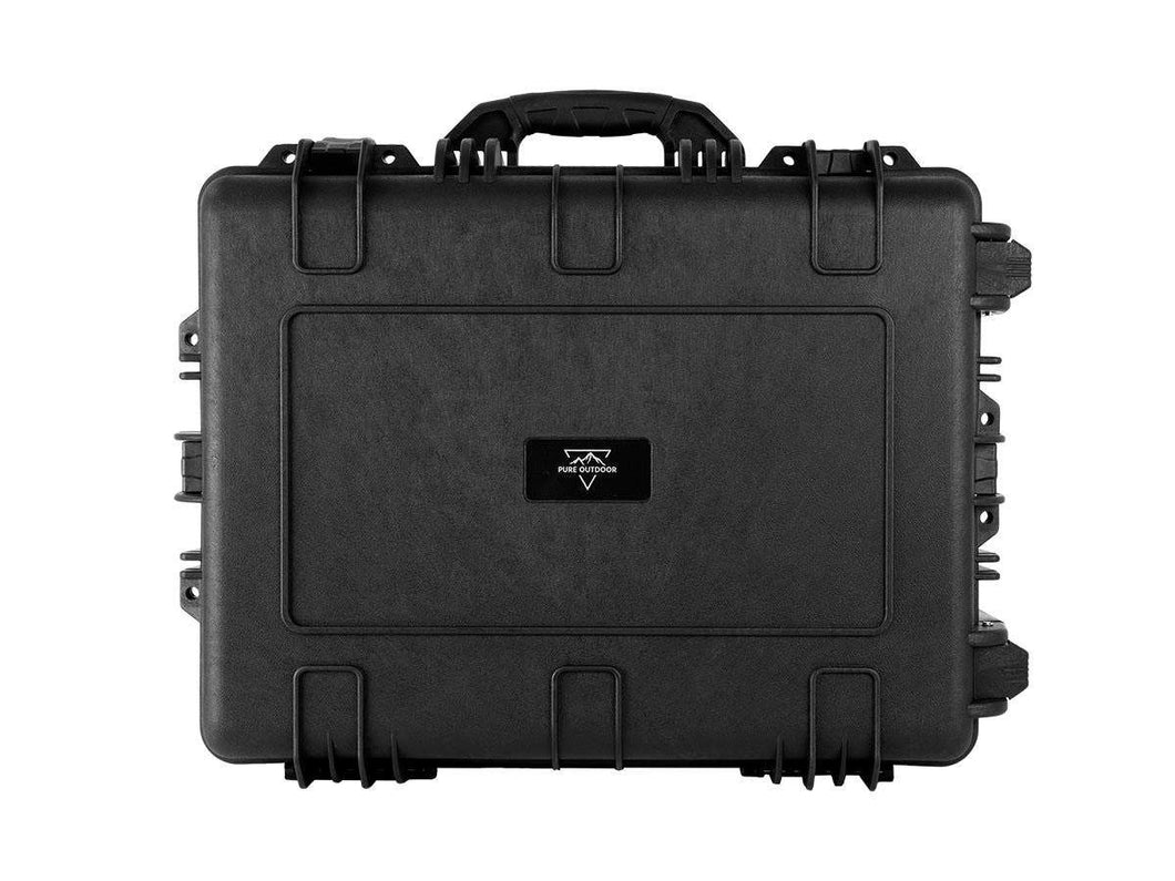 Monoprice Weatherproof Wheeled Transport Hard Case - 63 x 48 x 28 cm (25 x 19 x 11 in) With Pluck and Pull Foam, Fits Phantom 3/2 Drone + Accessories