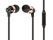 Load image into Gallery viewer, Monoprice Hi-Fi Reflective Sound Technology Earbuds Headphones w/ Microphone-Black/Bronze