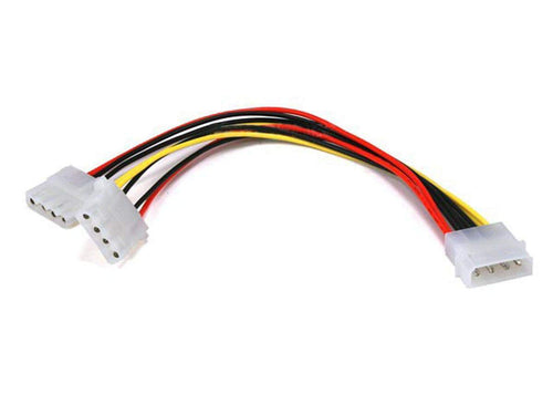 Monoprice Molex Power Splitter Cable  1x 5.25in Male to 2x 5.25in Female  8in