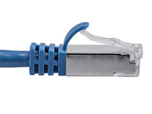 Load image into Gallery viewer, Monoprice Entegrade Cat7 Ethernet Patch Cable - Flexboot RJ45  Stranded  600MhzÂ   S/FTP  CMX  Pure Bare Copper Wire  26AWG  2ft  Blue