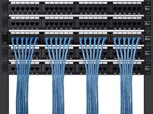 Load image into Gallery viewer, Monoprice Entegrade Cat7 Ethernet Patch Cable - Flexboot RJ45  Stranded  600MhzÂ   S/FTP  CMX  Pure Bare Copper Wire  26AWG  2ft  Blue