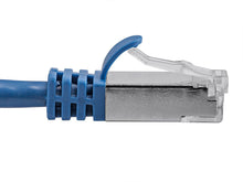 Load image into Gallery viewer, Monoprice Cat7 Ethernet Patch Cable - Blue, Flexboot, RJ45, Stranded, 600Mhz, S/FTP, CMX, Pure Bare Copper Wire, 26AWG - Entegrade Series