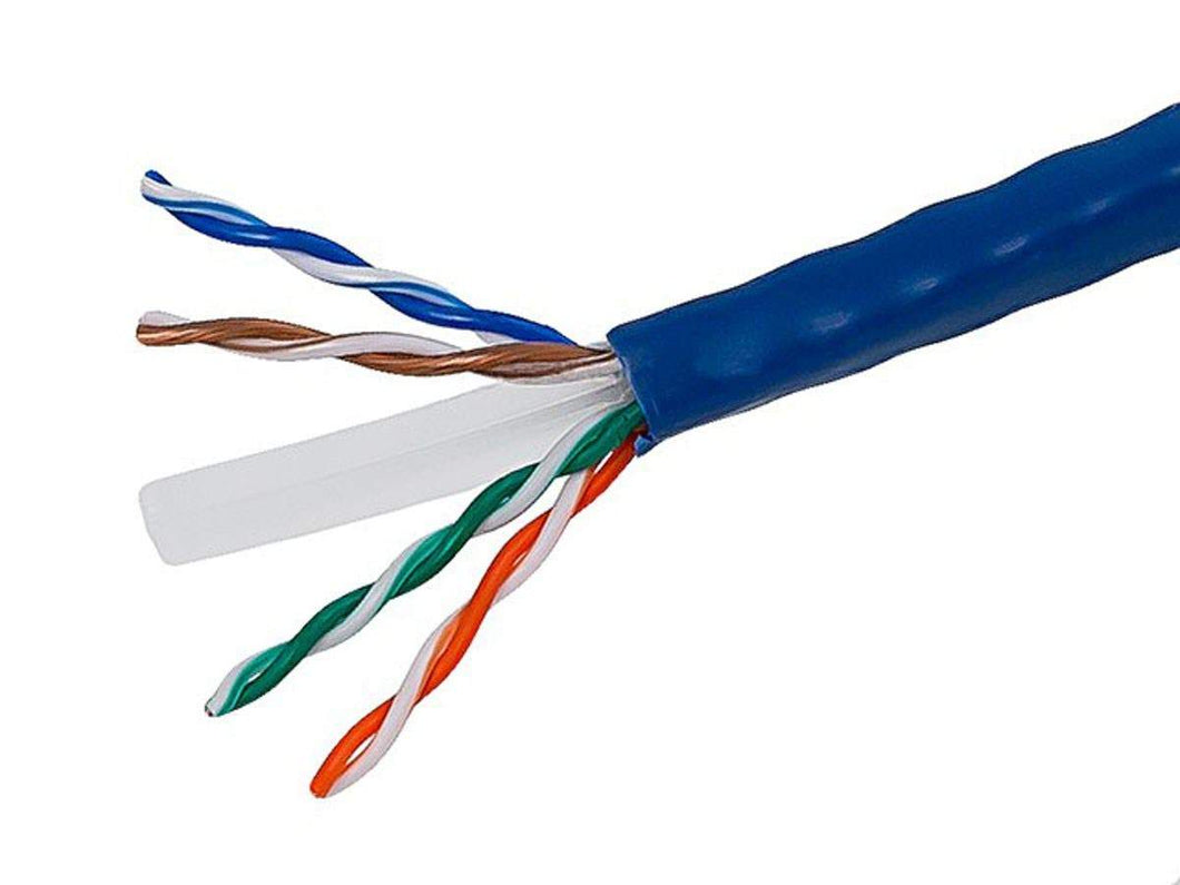 Monoprice Cat6 Ethernet Bulk Cable - Network Internet Cord - 152 Meters (500ft) - Blue, Stranded, 550Mhz, UTP, CM, Pure Bare Copper Wire, 24AWG