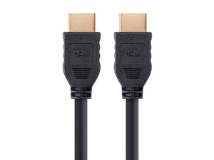 Monoprice Commercial Series High Speed HDMI Cable - 4K @ 60Hz, HDR, 18Gbps, YUV 4:4:4, 30AWG, CL2, 8ft, Black- No Logo