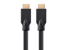 Load image into Gallery viewer, Monoprice Commercial Series High Speed HDMI Cable - 4K @ 60Hz, HDR, 18Gbps, YUV 4:4:4, 26AWG, CL2, 15ft, Black- No Logo