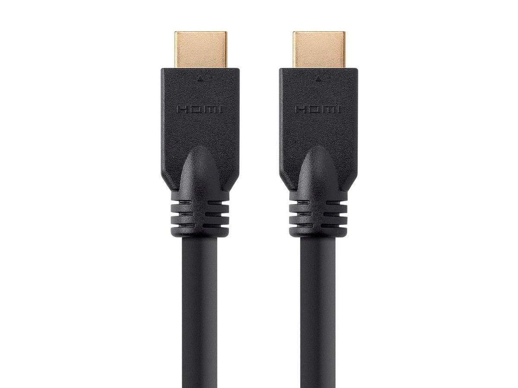 Monoprice Commercial Series High Speed HDMI Cable - 4K @ 60Hz, HDR, 18Gbps, YUV 4:4:4, 26AWG, CL2, 15ft, Black- No Logo