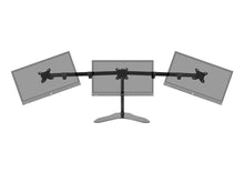 Load image into Gallery viewer, Triple Monitor Free Standing Desk Mount 15in - 30in