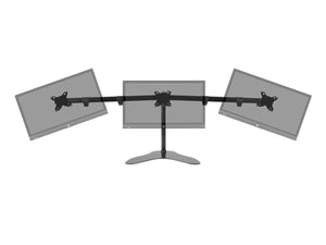 Triple Monitor Free Standing Desk Mount 15in - 30in