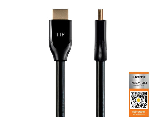 Certified Premium High Speed HDMI Cable (2 pack) - 4K @ 60Hz, HDR, 18Gbps