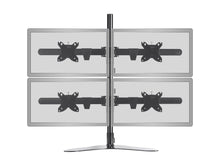 Load image into Gallery viewer, Quad Monitor Free Standing Desk Mount 15in - 30in