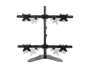 Quad Monitor Free Standing Desk Mount 15in - 30in