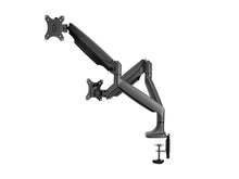 Load image into Gallery viewer, Dual Monitor Adjustable Gas Spring Desk Mount 15in - 34in