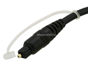 Monoprice S/PDIF Digital Optical Audio Cable, Toslink to Mini Toslink, 12ft