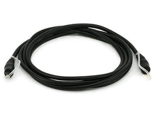 Load image into Gallery viewer, Monoprice S/PDIF Digital Optical Audio Cable, Toslink to Mini Toslink, 12ft