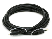 Load image into Gallery viewer, Monoprice S/PDIF Digital Optical Audio Cable, Toslink to Mini Toslink, 12ft