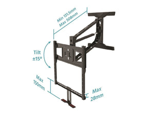 Above Fireplace Pull-Down Full-Motion TV Wall Mount