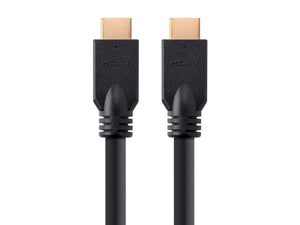 Monoprice Commercial Series High Speed HDMI Cable - 1080p @ 60Hz, 10.2Gbps, 24AWG, CL2, 50ft, Black - No Logo