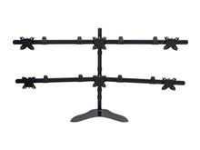 Load image into Gallery viewer, Monoprice Hex (6) Monitor Free Standing Desk Mount for 15~30in Monitors
