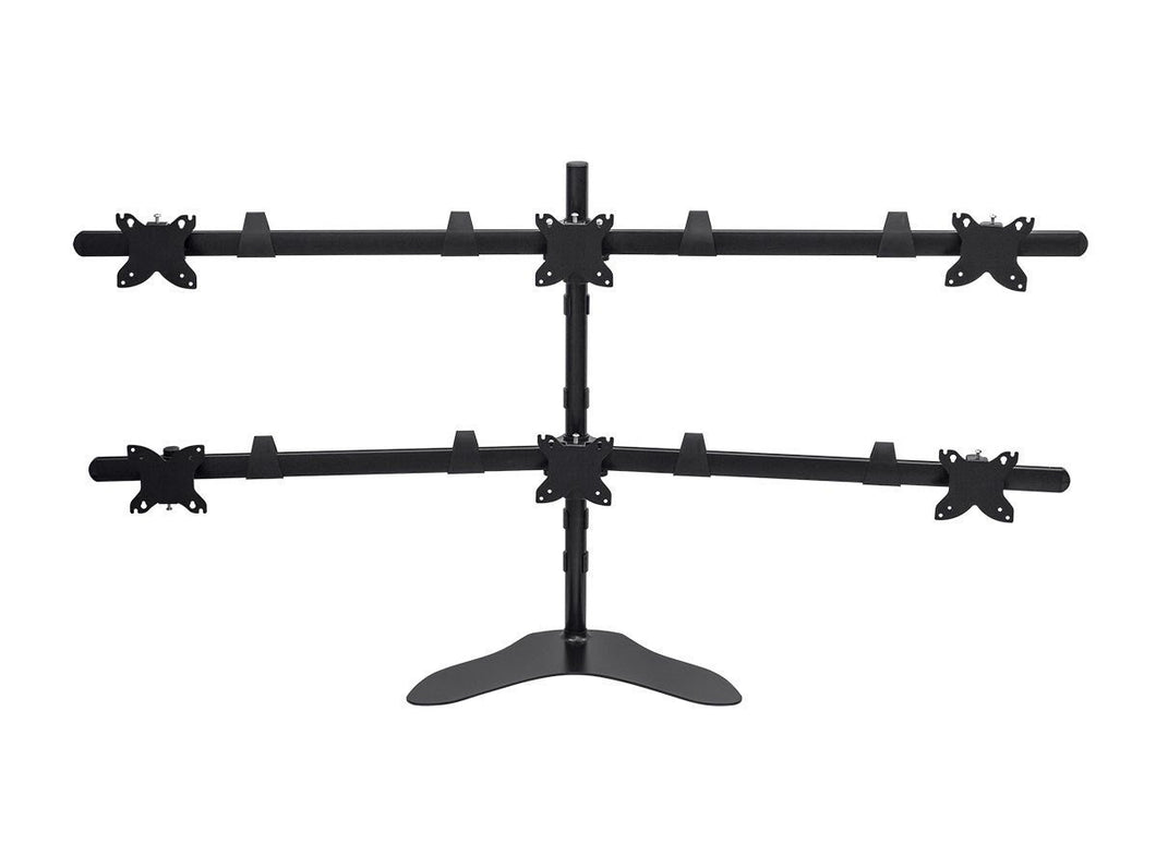 Hex (6) Monitor Free Standing Desk Mount 15in - 30in