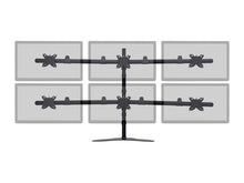 Load image into Gallery viewer, Monoprice Hex (6) Monitor Free Standing Desk Mount for 15~30in Monitors