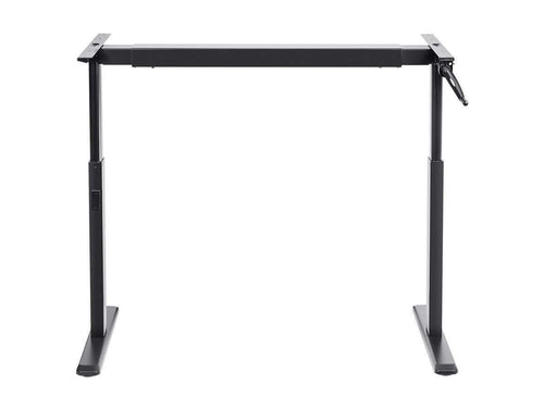 Workstream by Monoprice Sit-Stand Height Adjustable Table Desk Frame Workstation  Manual Crank