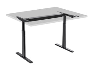 Sit-Stand Height Adjustable Desk Frame Workstation, Manual Crank