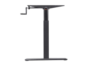 Workstream by Monoprice Sit-Stand Height Adjustable Table Desk Frame Workstation  Manual Crank