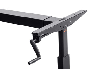 Workstream by Monoprice Sit-Stand Height Adjustable Table Desk Frame Workstation  Manual Crank