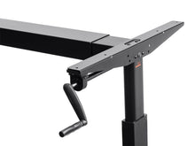 Load image into Gallery viewer, Sit-Stand Height Adjustable Desk Frame Workstation, Manual Crank