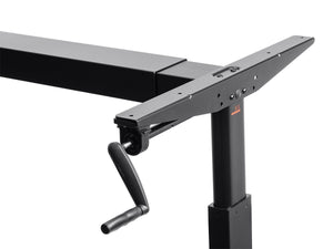 Sit-Stand Height Adjustable Desk Frame Workstation, Manual Crank