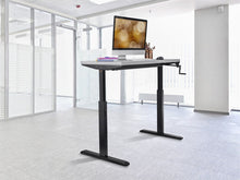 Load image into Gallery viewer, Sit-Stand Height Adjustable Desk Frame Workstation, Manual Crank