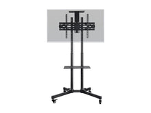 Load image into Gallery viewer, Monoprice TV Wall Mount Bracket Stand Cart With Media Shelf For TVs Up to, Tilt,177.8cm, Max Weight 50Kg, VESA Patterns Up to 600x400, Height Adjustable, UL Certified -Select Series