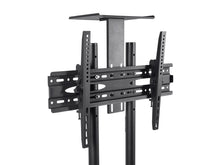 Load image into Gallery viewer, Monoprice TV Wall Mount Bracket Stand Cart With Media Shelf For TVs Up to, Tilt,177.8cm, Max Weight 50Kg, VESA Patterns Up to 600x400, Height Adjustable, UL Certified -Select Series