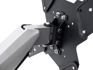 Monoprice Smooth Series Full-Motion Articulating TV Wall Mount Bracket For TVs 42in to 66in  Max Weight 66lbs  Extension Range of 2.3in to 23.4in  VESA Patterns Up to 400x400