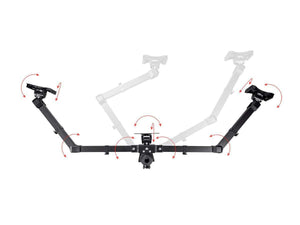 Monoprice Essential Triple Monitor Articulating Arm Desk Mount