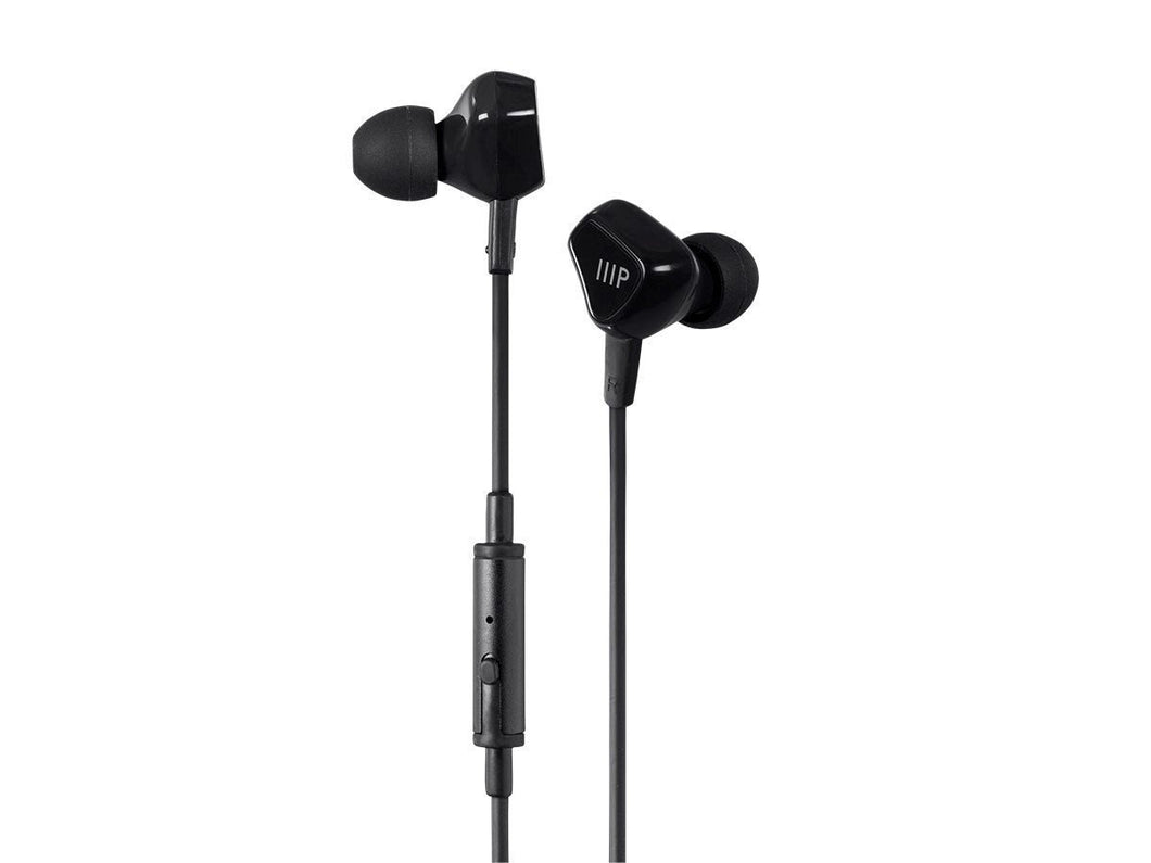 Triple XXX Triple Driver Earbuds Headphones w/ In-line Mic and 1-button Control