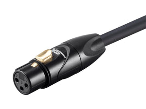 Monoprice XLR to XLR Cable [Microphone & Interconnect] - 30.48M (100ft) M/F, Gold Plated, 16AWG - Stage Right Series