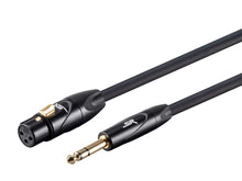 Load image into Gallery viewer, Stage Right by Monoprice 6ft XLR Female to 1/4inch TRS Male 16AWG Cable (Gold Plated)