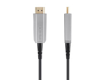 Load image into Gallery viewer, Monoprice SlimRun AV HDR High Speed Cable for HDMI-Enabled Devices - 4K @ 60Hz, HDR, 18Gbps, Fiber Optic, AOC, Black