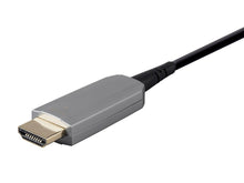 Load image into Gallery viewer, Monoprice SlimRun AV HDR High Speed Cable for HDMI-Enabled Devices - 4K @ 60Hz, HDR, 18Gbps, Fiber Optic, AOC, Black