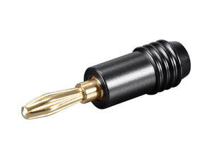 Monoprice Speaker Banana Plug (10 Pair)- Corrosion Resistant, 24k Gold Plated Connectors - Affinity Series