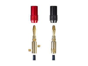 Monoprice Speaker Banana Plug (10 Pair)- Corrosion Resistant, 24k Gold Plated Connectors - Affinity Series