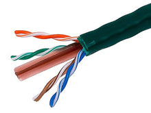 Load image into Gallery viewer, Monoprice Cat6 Ethernet Bulk Cable - Network Internet Cord - 304 Meters (1000ft) - Green, Stranded, 550Mhz, UTP, CM, Pure Bare Copper Wire, 24AWG,