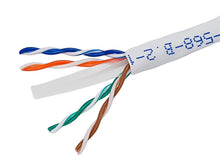 Load image into Gallery viewer, Monoprice Cat6 Ethernet Bulk Cable - Network Internet Cord - 304 Meters (1000ft) - Green, Stranded, 550Mhz, UTP, CM, Pure Bare Copper Wire, 24AWG,