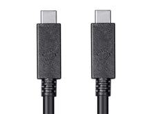 Load image into Gallery viewer, Monoprice Essentials USB Type C to Type C 3.1 Gen 1 Cable - 5Gbps, 3A, 30AWG, Black, 2m (6.6 ft)